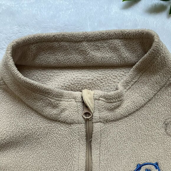 Papa Kids Fleece Vest Size 110 (4-5T) | Beige Fleece Zip-Up GUC - Picture 2 of 16